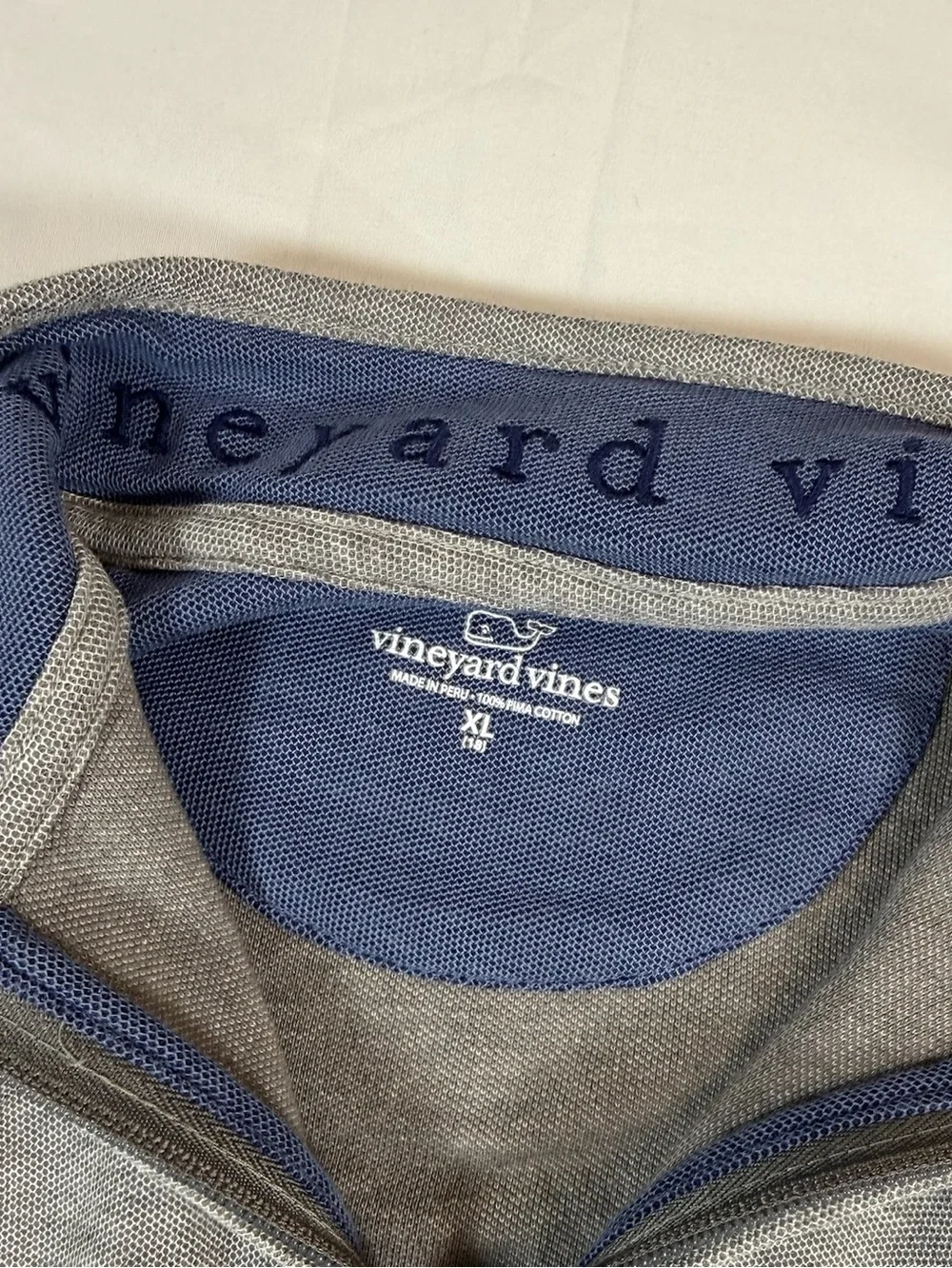 VINEYARD VINES Boys Pima Cotton Quarter Zip Pullover Size XL Classic Preppy Golf